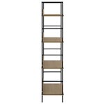 vidaXL Bibliothèque à 4 niveaux chêne 60x27 6x124 5 cm bois ingénierie