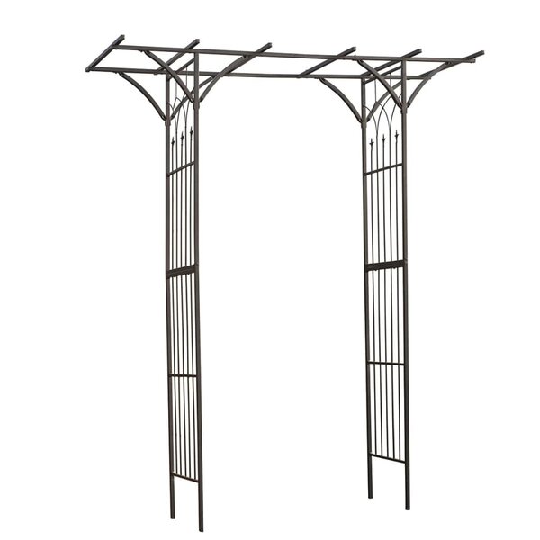 Nature Arche de jardin Métal 114x66x232 cm Noir