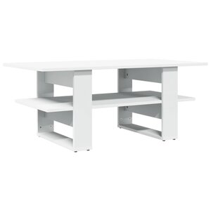 vidaXL Table basse blanc 102x55x42 cm bois d'ingénierie