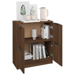 vidaXL Buffet chêne marron 60x30x70 cm Bois d'ingénierie