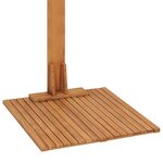 vidaXL Douche de jardin 75x75x210 cm bois de teck solide