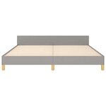 vidaXL Cadre de lit sans matelas gris clair 180x200 cm tissu