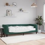vidaXL Lit de jour avec matelas vert foncé 80x200 cm velours