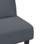 vidaXL Ensemble de canapés 2 Pièces avec coussins gris foncé velours