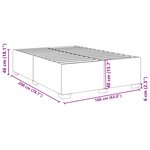 vidaXL Cadre de lit Gris foncé 160 x 200 cm Velours