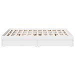 vidaXL Cadre de lit avec tiroirs blanc 140x200 cm bois d'ingénierie