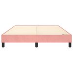 vidaXL Cadre de lit Rose 140x200 cm Velours