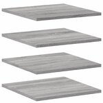 vidaXL Étagères murales 4 Pièces sonoma gris 40x40x1 5 cm bois ingénierie