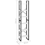 vidaXL Étagère de rangement Blanc 60x30x210 cm Bois d'ingénierie