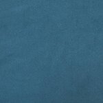 vidaXL Lit de jour avec lit gigogne et matelas bleu 100x200 cm velours
