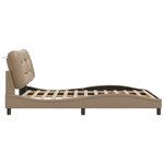 vidaXL Cadre de lit sans matelas cappuccino 120x200 cm similicuir