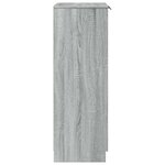 vidaXL Meuble à chaussures Sonoma gris 59x35x100 cm Bois d'ingénierie