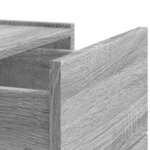 vidaXL Tables de chevet murales 2 Pièces sonoma gris 45x30x35 cm