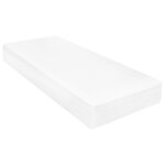 vidaXL Lit de repos et matelas 90x200cm Marron miel Bois de pin massif