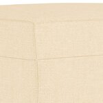 vidaXL Repose-pied Crème 70x55x41 cm Tissu