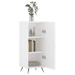 vidaXL Buffet blanc 34 5x34x90 cm bois d'ingénierie