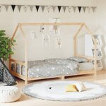 vidaXL Cadre de lit pour enfant 90x190 cm Bois de pin massif