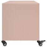 vidaXL Meuble TV rose 100 5x39x43 5 cm acier laminé à froid