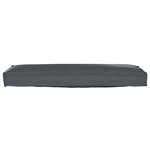 vidaXL Coussin de palette pour banc anthracite 120x40x8 cm en tissu Oxford