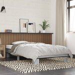 vidaXL Cadre de lit sans matelas sonoma gris 75x190 cm