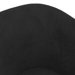 vidaXL Fauteuil cabriolet noir velours