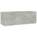 vidaXL Armoire murale Gris béton 100x36 5x35 cm Bois d'ingénierie