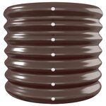vidaXL Lit surélevé de jardin Acier enduit de poudre marron