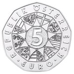 Pièce de monnaie 5 euro Autriche 2013 argent BU – Terre d’eau