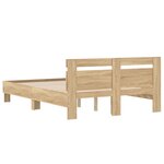 vidaXL Cadre de lit sans matelas chêne sonoma 120x200 cm