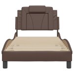 vidaXL Cadre de lit sans matelas marron 80x200 cm similicuir