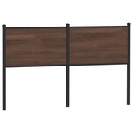 vidaXL Tête de lit chêne marron 150 cm bois d'ingénierie et acier