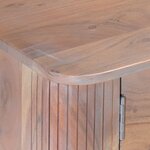 vidaXL Meuble TV 118x30x40 cm Bois d'acacia massif