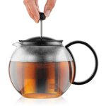 Théiere à piston BODUM - ASSAM - couvercle plastique - filtre en inox - 1.0 l