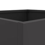 vidaXL Jardinière noir 32x29x75 cm acier laminé à froid