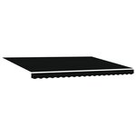 Store rétractable manuel vidaXL Noir 450x300 cm