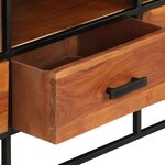 vidaXL Meuble TV 110x30x45 cm Bois d'acacia massif