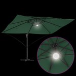 vidaXL Parasol déporté vert Vert Polyester  Métal Grand Hauteur réglable