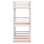 vidaXL Lit superposé triple blanc 90x190 cm bois de pin massif