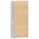 vidaXL Armoire à chaussures Gris Sonoma 80x35 5x180 cm Bois d'ingénierie