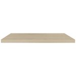 vidaXL Étagères murales flottantes 4 Pièces chêne 90x23 5x3 8 cm MDF