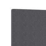 Headboard vidaXL Design Épuré Gris Foncé 100 cm Tissu Cordon