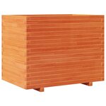 vidaXL Jardinière cire marron 90x60x72 cm bois de pin massif