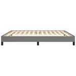 vidaXL Cadre de lit Gris foncé 160 x 200 cm Tissu