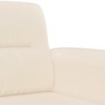 vidaXL Ensemble de canapés 2 Pièces avec coussins Beige Tissu microfibre