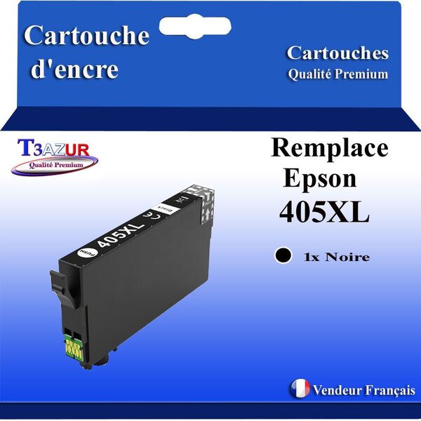 T3AZUR - Cartouche compatible avec Epson WorkForce Pro WF-7840DTWF- Noire