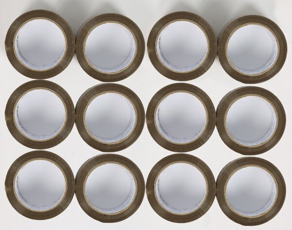 Lot de 12 Rouleaux Adhésifs Havane – 48mm x 68m   Haute Résistance & Forte Adhérence