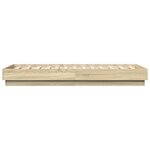 vidaXL Cadre de lit sans matelas avec lumières LED 90x190 cm