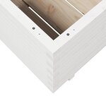 vidaXL Jardinière blanc 70x70x49 5 cm bois de pin massif
