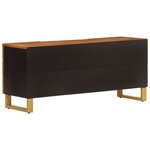 vidaXL Meuble TV marron et noir 105x33 5x46 cm bois massif manguier