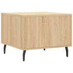 vidaXL Tables basses 2 Pièces chêne sonoma 50x50x40 cm bois d'ingénierie